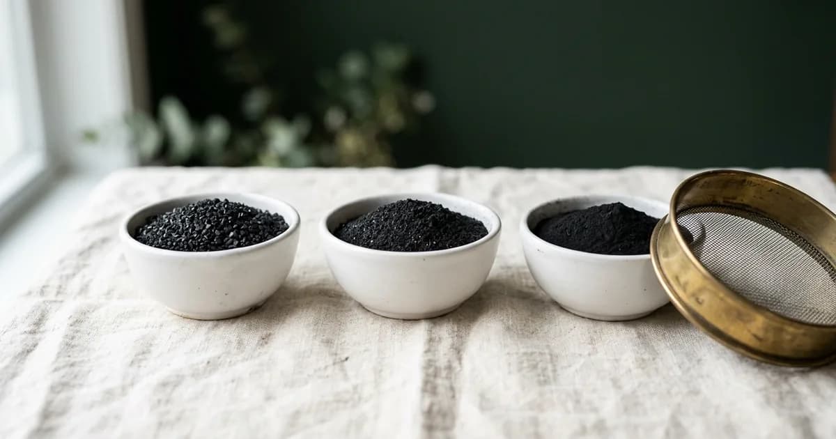 Coconut Charcoal Powder Mesh Sizes: What 40 to 200 Mean
